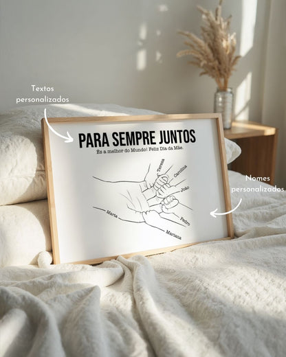 Cuadro Hold My Hand Personalizable