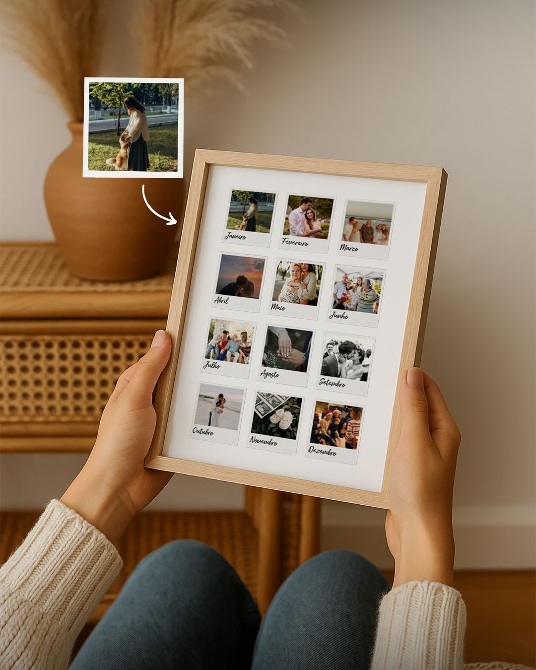 2.102. Cuadro 12 Meses c/ 12 Fotografías