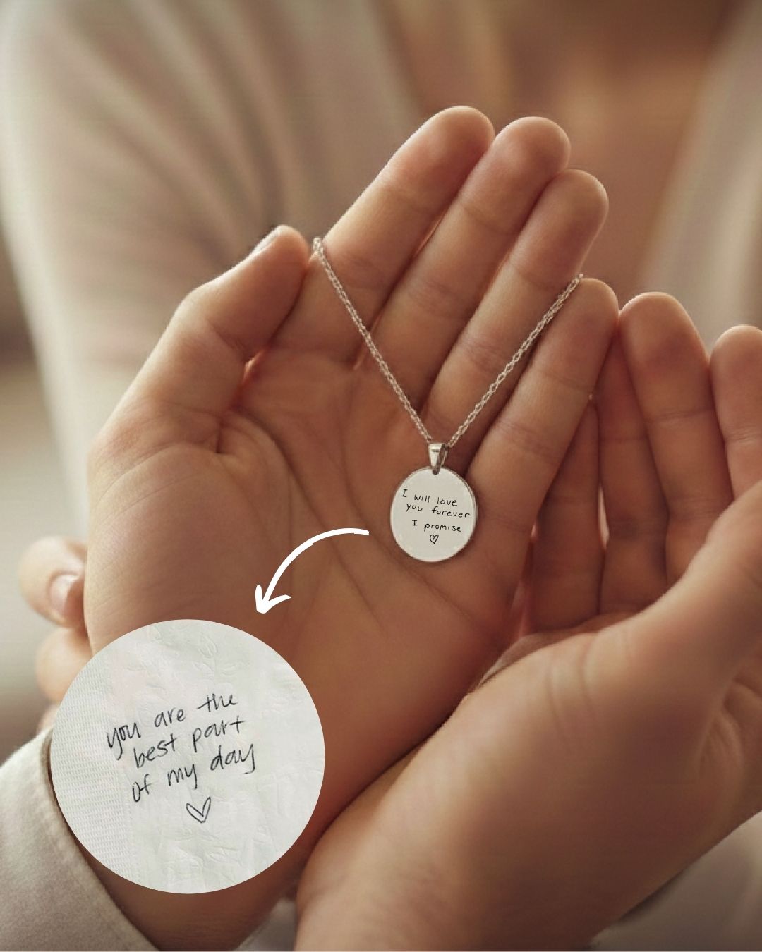 Necklace W/ Custom Drawings or Texts