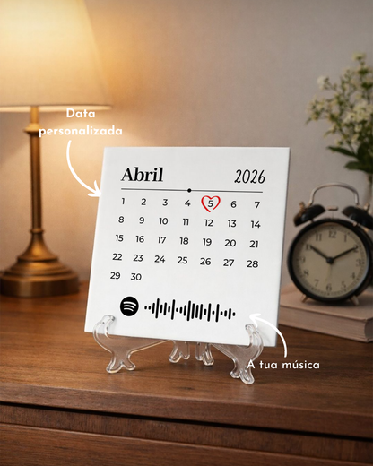 Azulejo c/ Calendario y Código QR Spotify