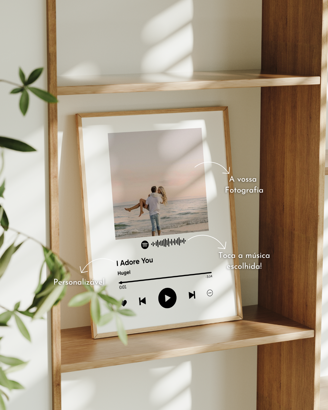 Quadro Spotify Player Personalizável