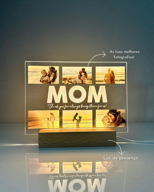 Placa Dedicatória c/ 6 Fotografias