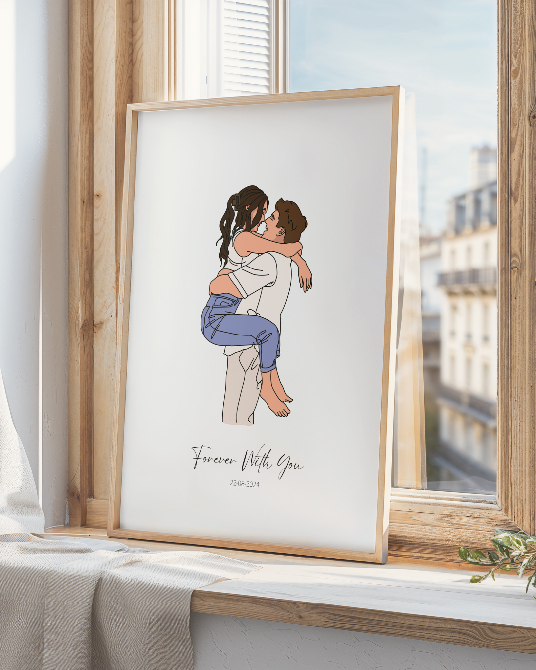 Colorful Hand-Drawn Portrait Frame