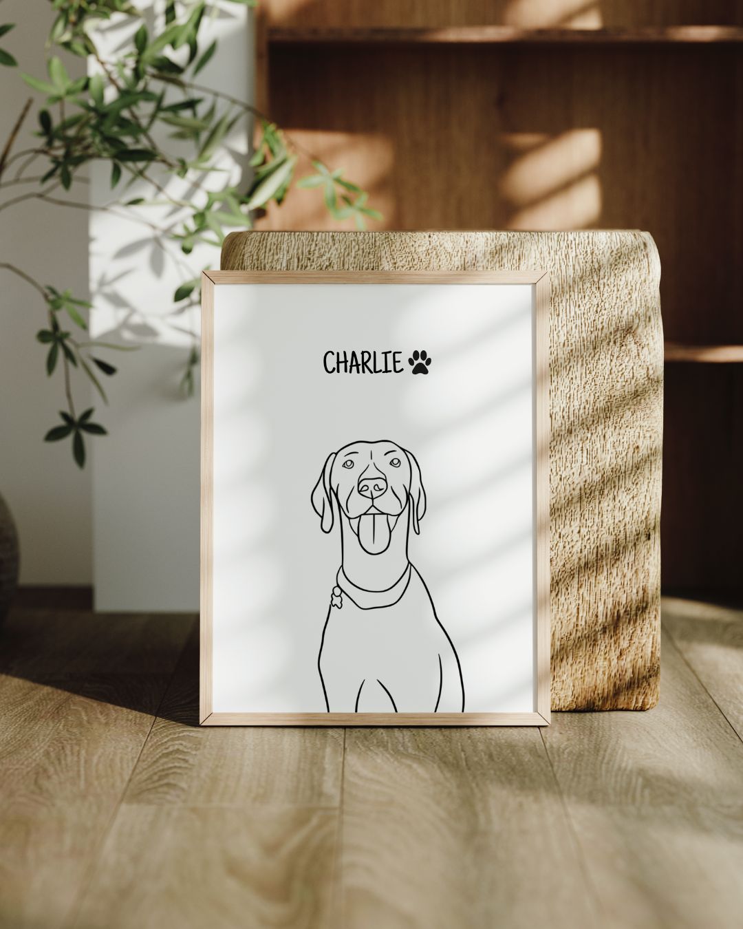 Quadro Retrato Line Art - Animais