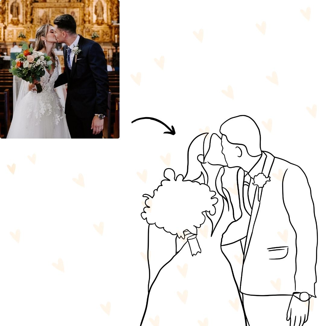 Digital Line Art Portrait