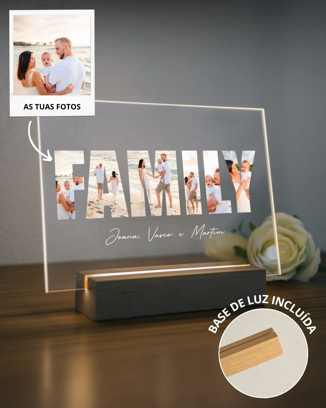 Lámpara "Family" c/ 6 Fotografías