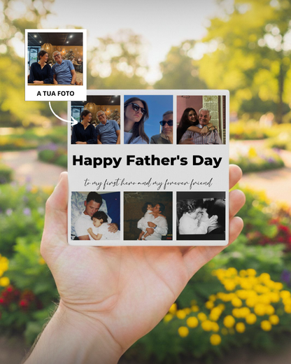 Azulejo c/ 6 Fotografias & Dedicatórias Personalizado