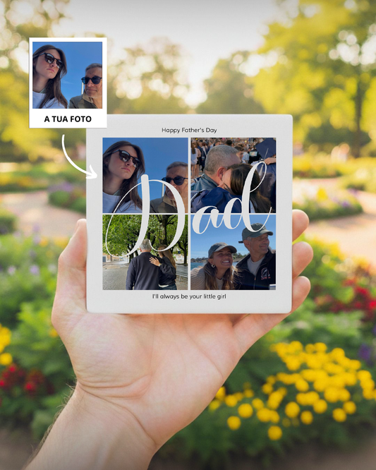 Azulejo c/ 4 Fotografias Personalizado - Dia do Pai
