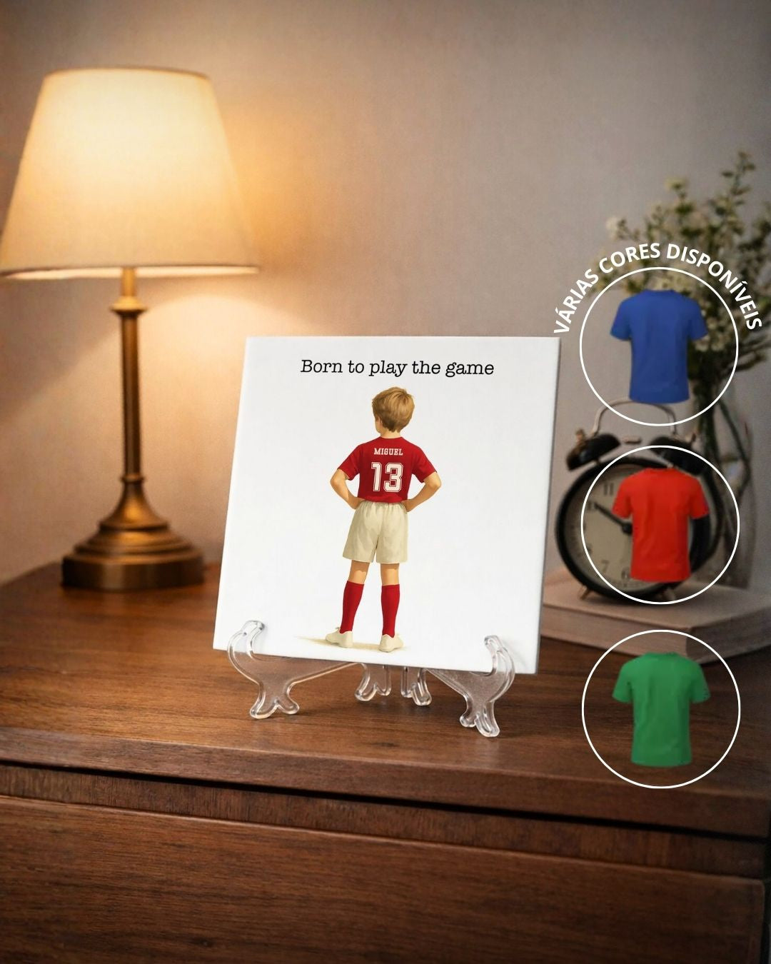 Azulejo Jogador de Futebol Personalizável