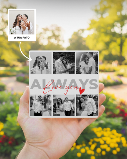 Azulejo c/ 6 Fotos & Texto Personalizado