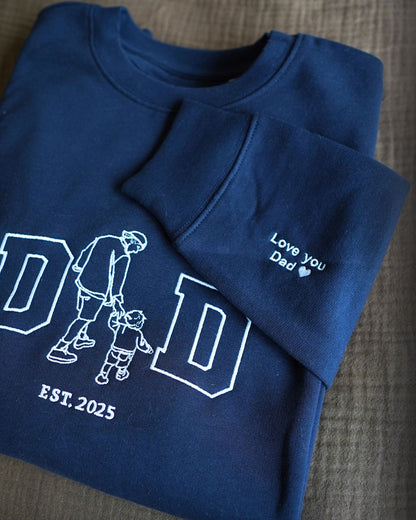 Custom Sweat DAD w/ Line Art Portrait