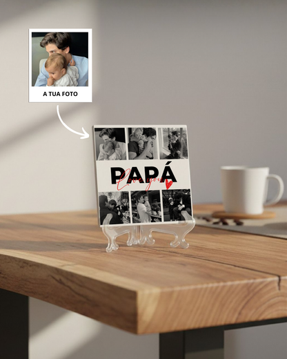 Azulejo c/ 6 Fotos & Texto Personalizado