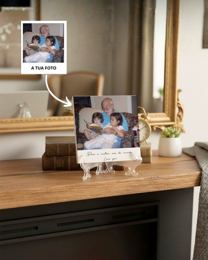 Azulejo c/ Fotografia Completa & Texto Personalizado