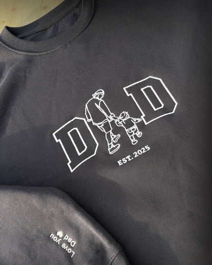 Custom Sweat DAD w/ Line Art Portrait