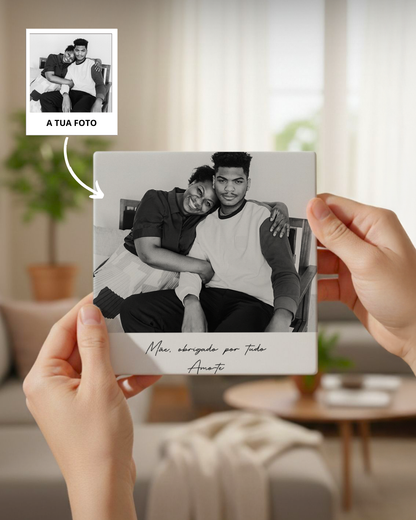 Azulejo c/ Fotografia Completa & Texto Personalizado