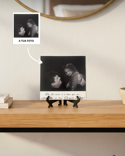 Azulejo c/ Fotografia Completa & Texto Personalizado