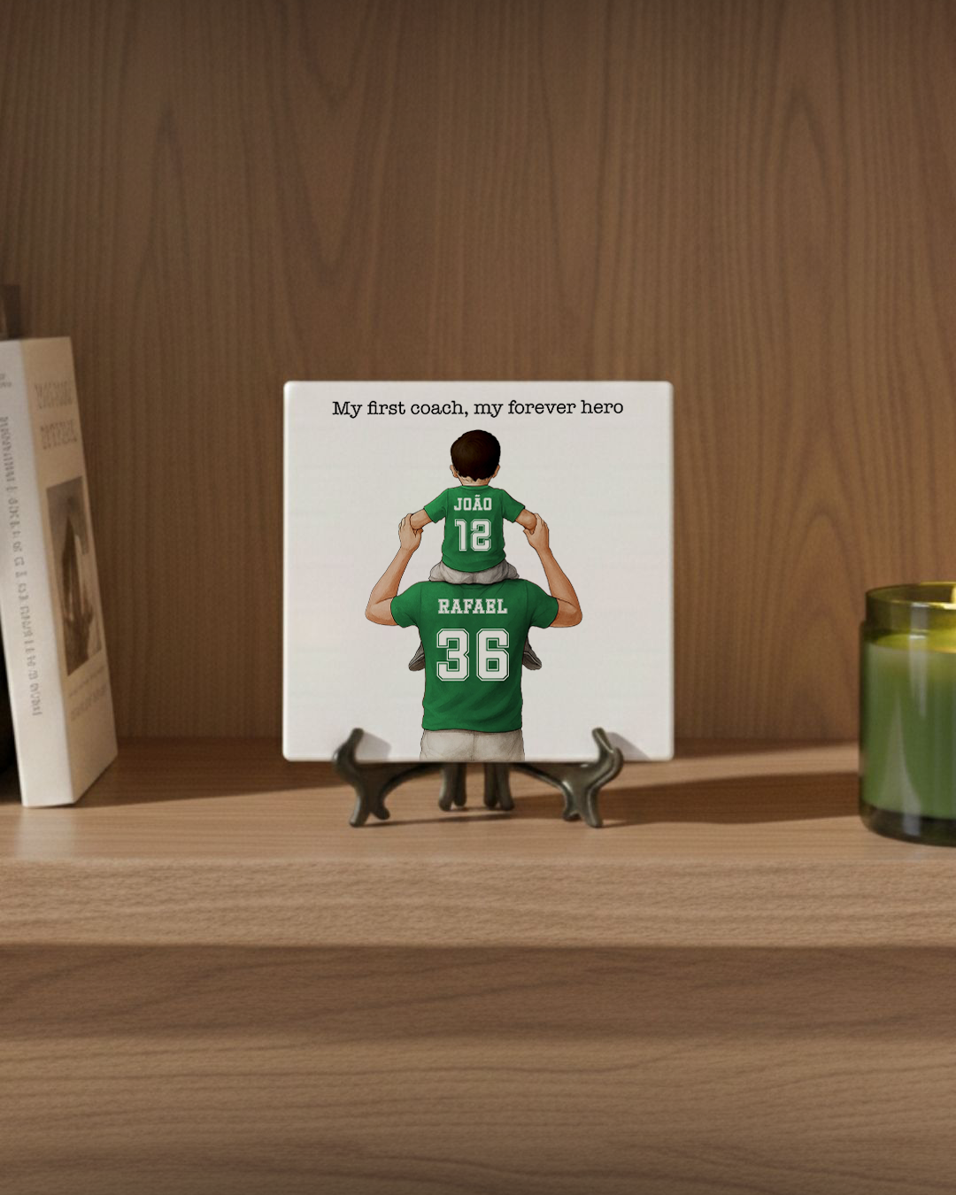 Azulejo Equipa de Futebol c/ Adulto & Criança