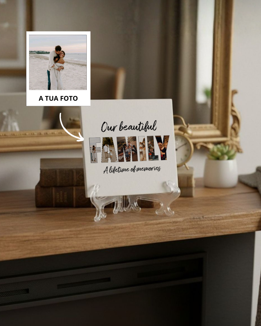 Azulejo "Family" c/ 6 Fotografias Personalizado