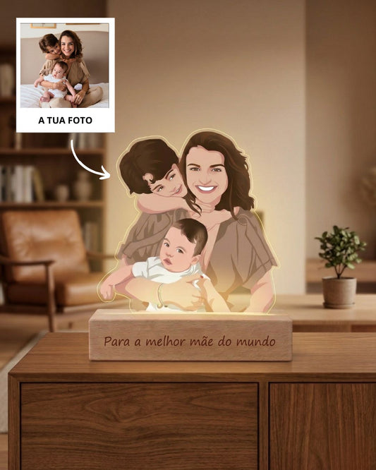 Custom Plaque w/ Colorful Portrait