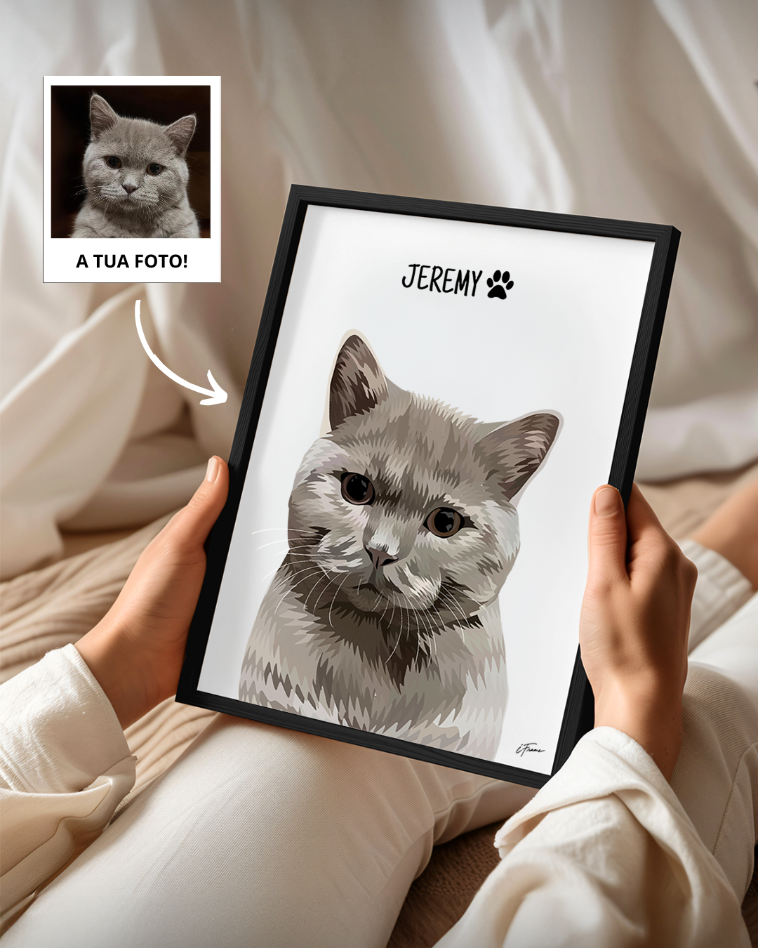 Quadro Retrato Colorido (1 Animal)