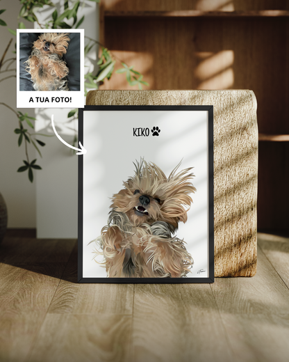 Quadro Retrato Colorido (1 Animal)