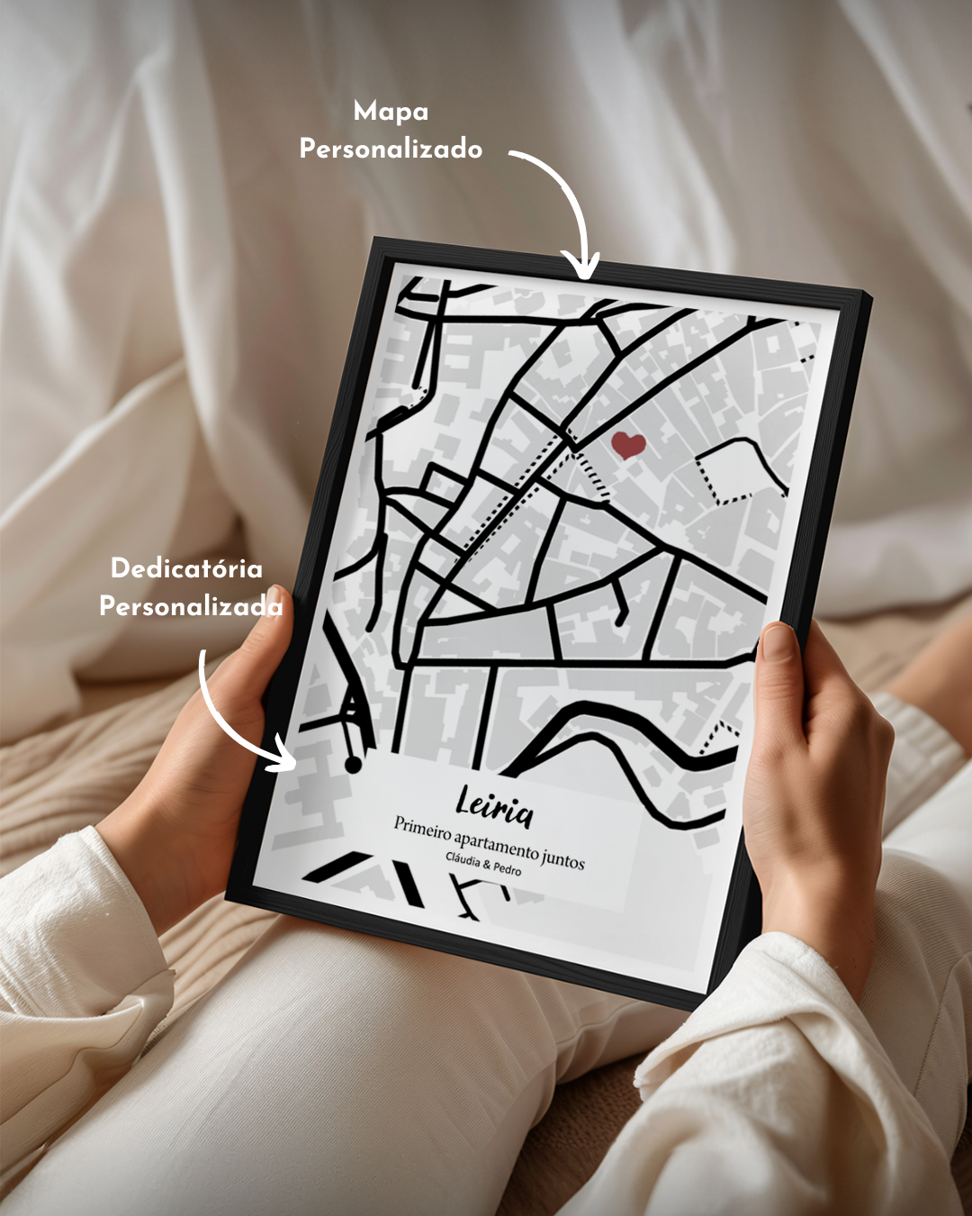 Quadro Mapa Completo Personalizado