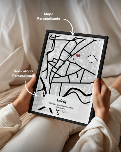 Quadro Mapa Completo Personalizado