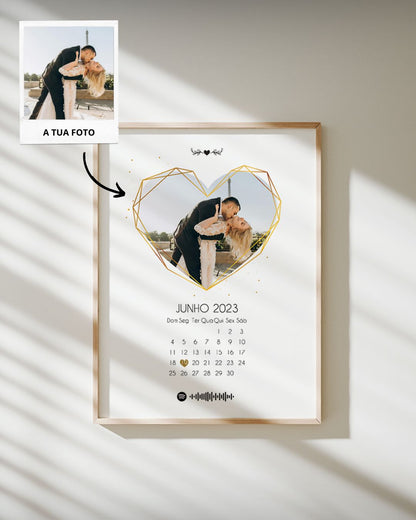Cuadro Fotografía c/ Calendario Personalizado