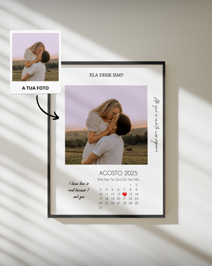 capa:namorados | Quadro Fotografia & Calendário Personalizado