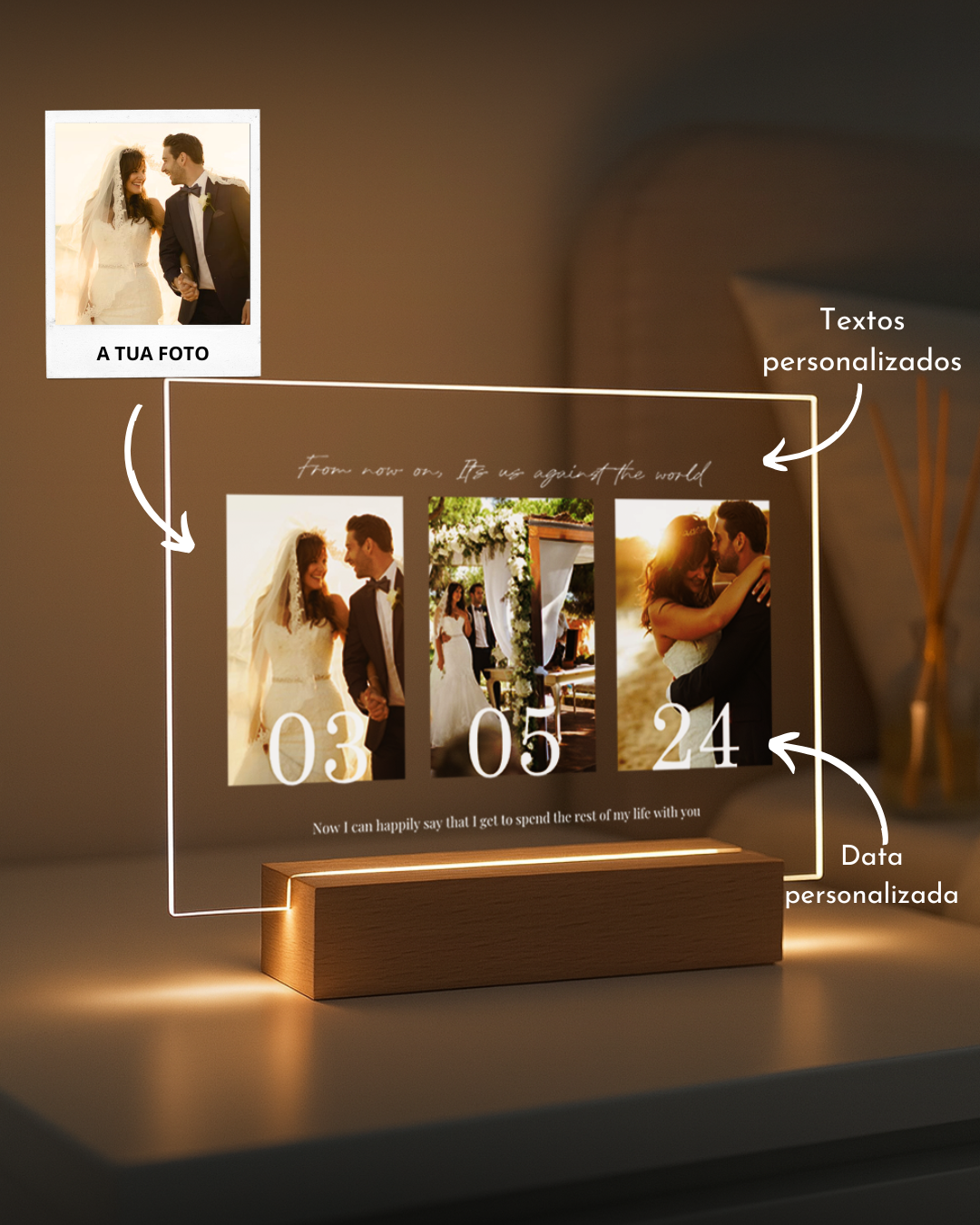 Lámpara Home con Mapa Personalizable