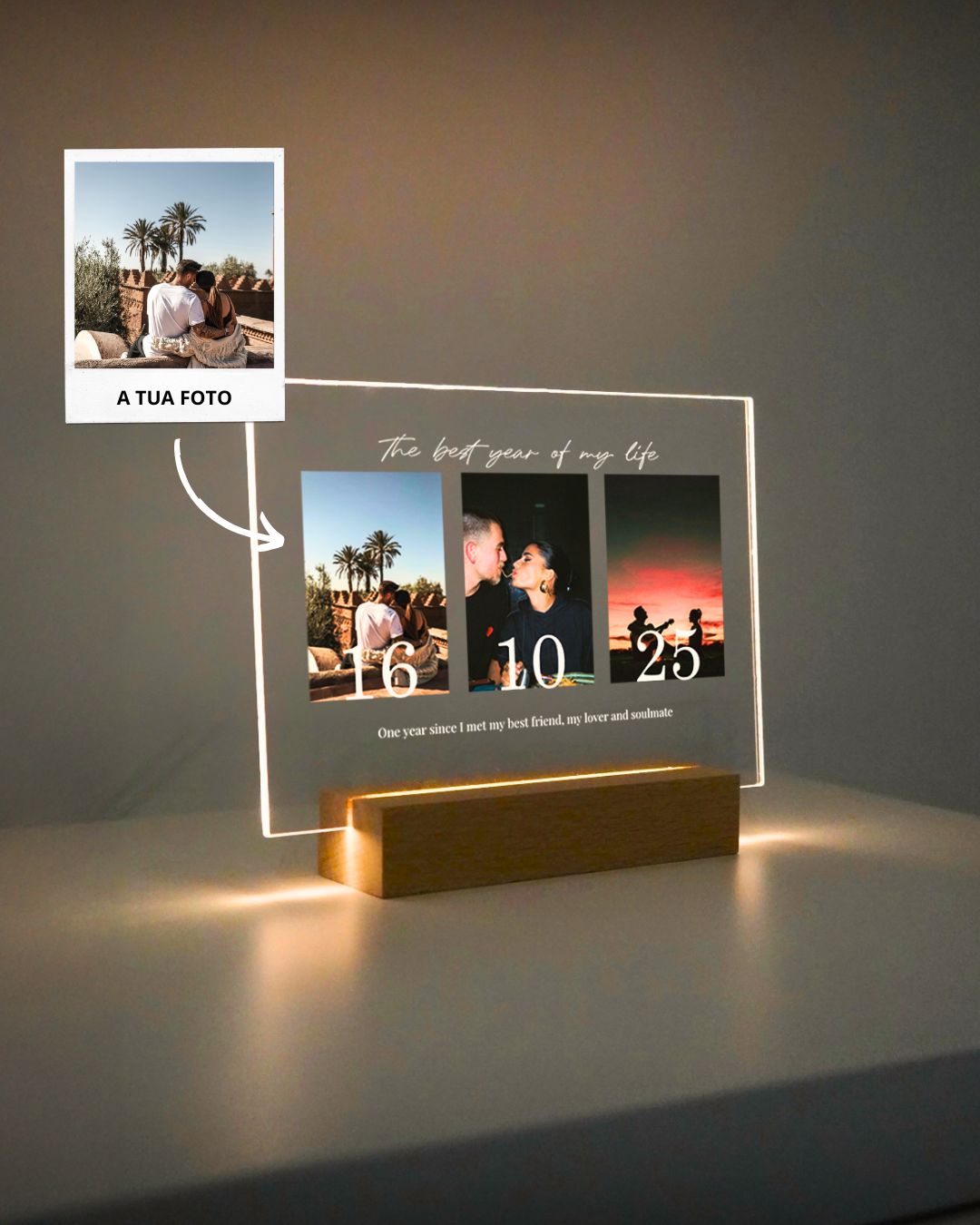 Lámpara Home con Mapa Personalizable