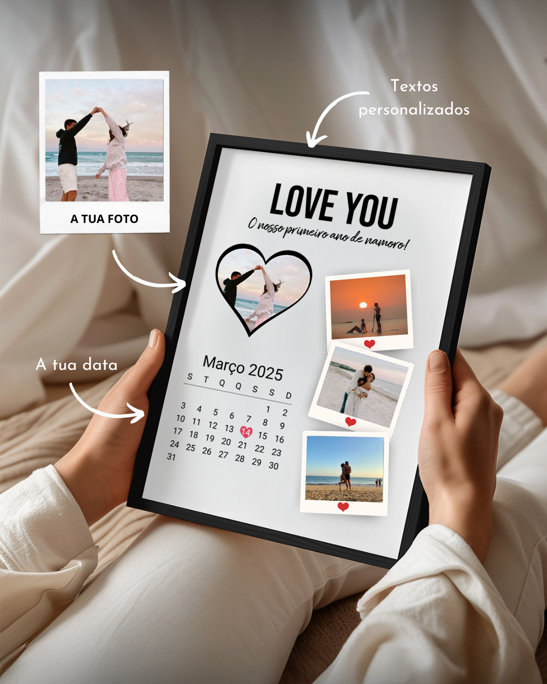 Quadro Calendário do Mês c/ Data Especial