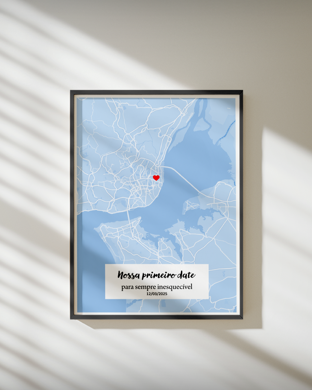 capa:namorados | Quadro Mapa Completo Personalizado