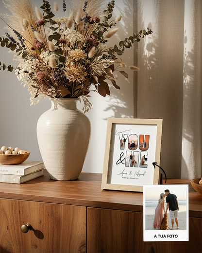 Cuadro "You & Me" con 5 Fotografías