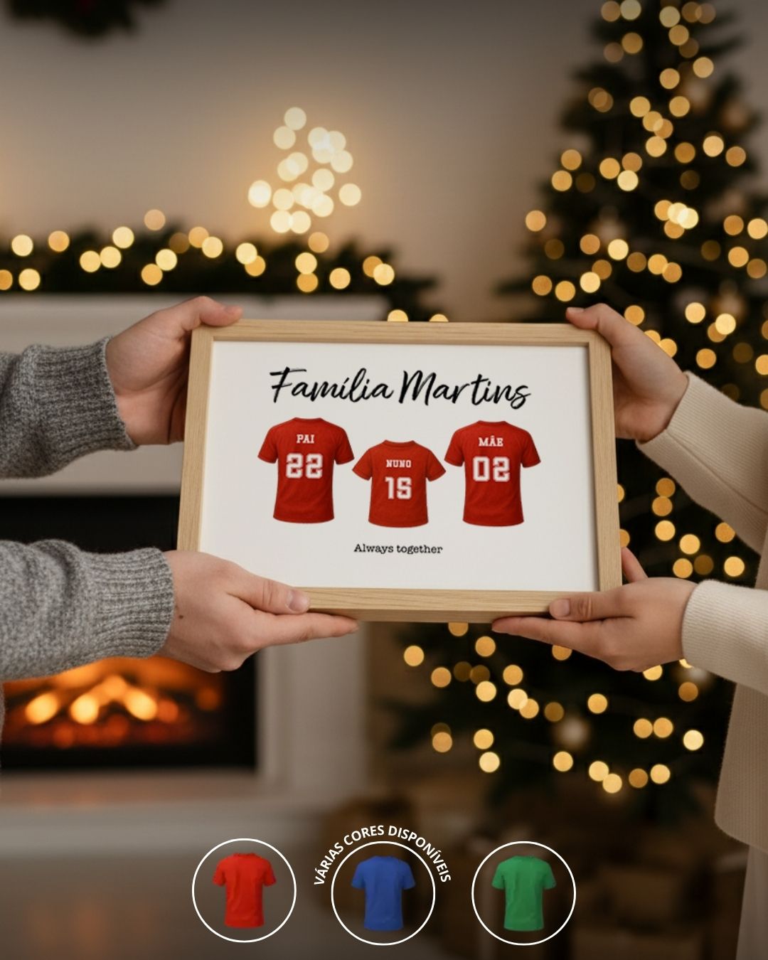 Cuadro Familia de Fútbol Personalizable