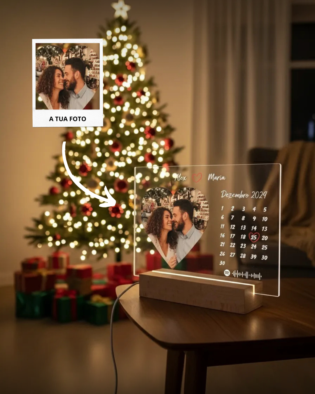 Lámpara Día Especial en el Calendario - Personalizado