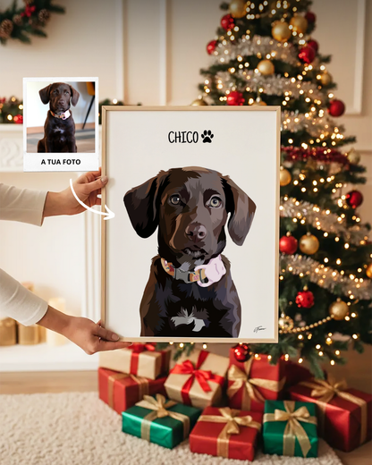 Quadro Retrato Colorido (1 Animal)