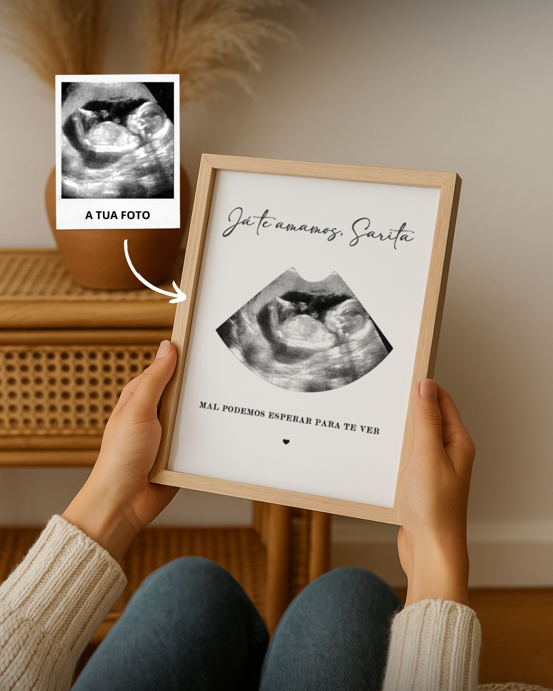 Cuadro del Primer Año con 12 Fotografías