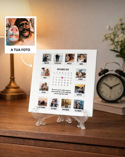 Azulejo Calendário c/ 12 Fotografias