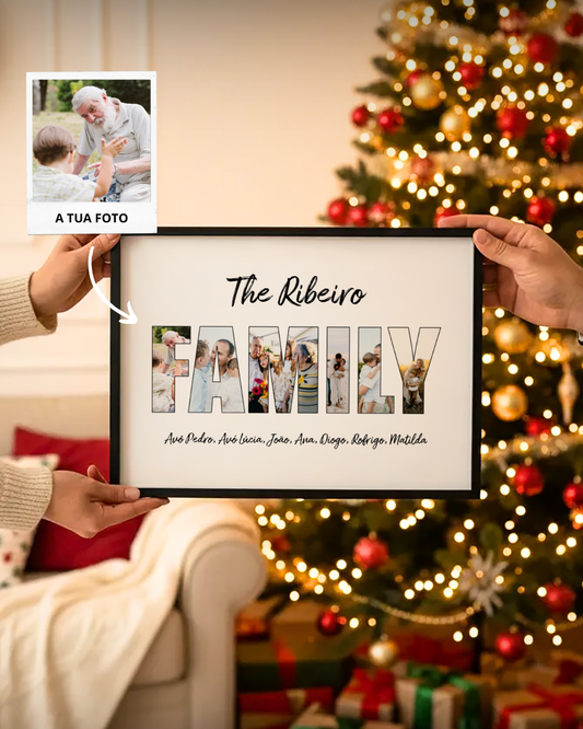 Custom Frame "Family" with 6 Photos