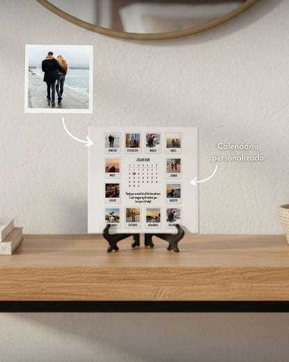 Azulejo Calendário c/ 12 Fotografias