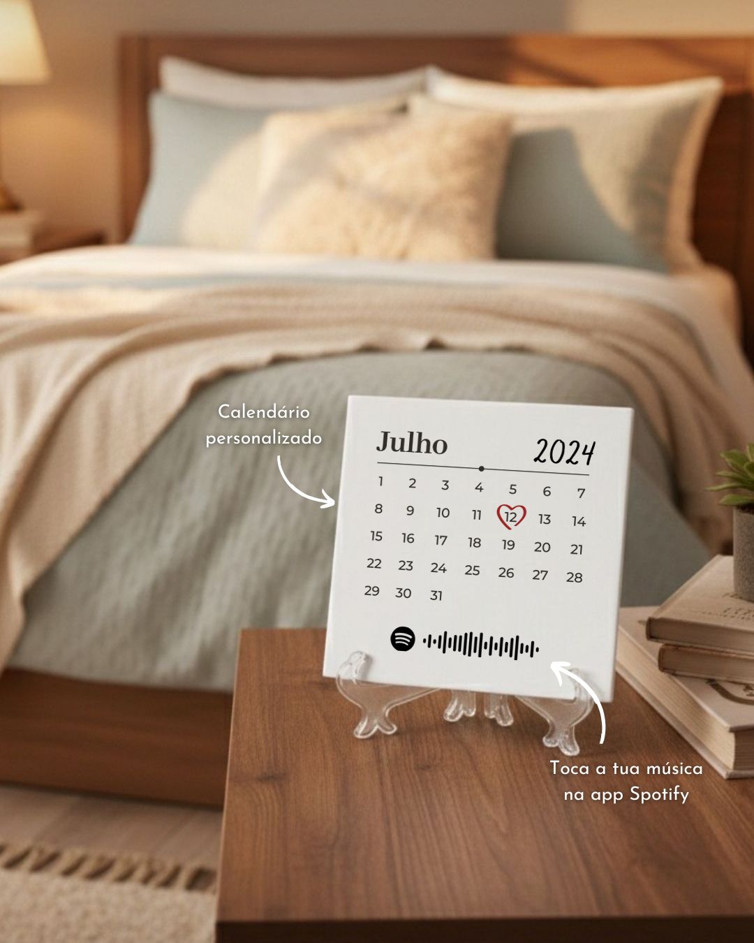 Custom Tile w/ Calendar & Spotify QR Code