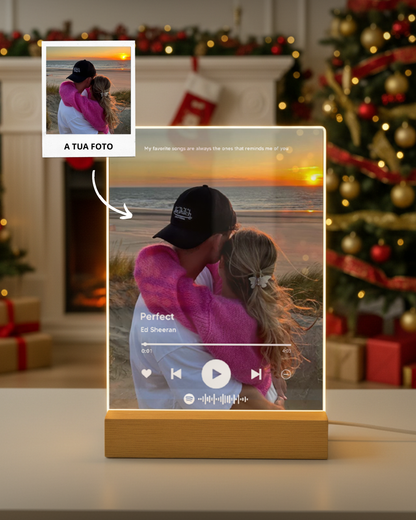 Lámpara Spotify Player Personalizable con Fotografía Completa