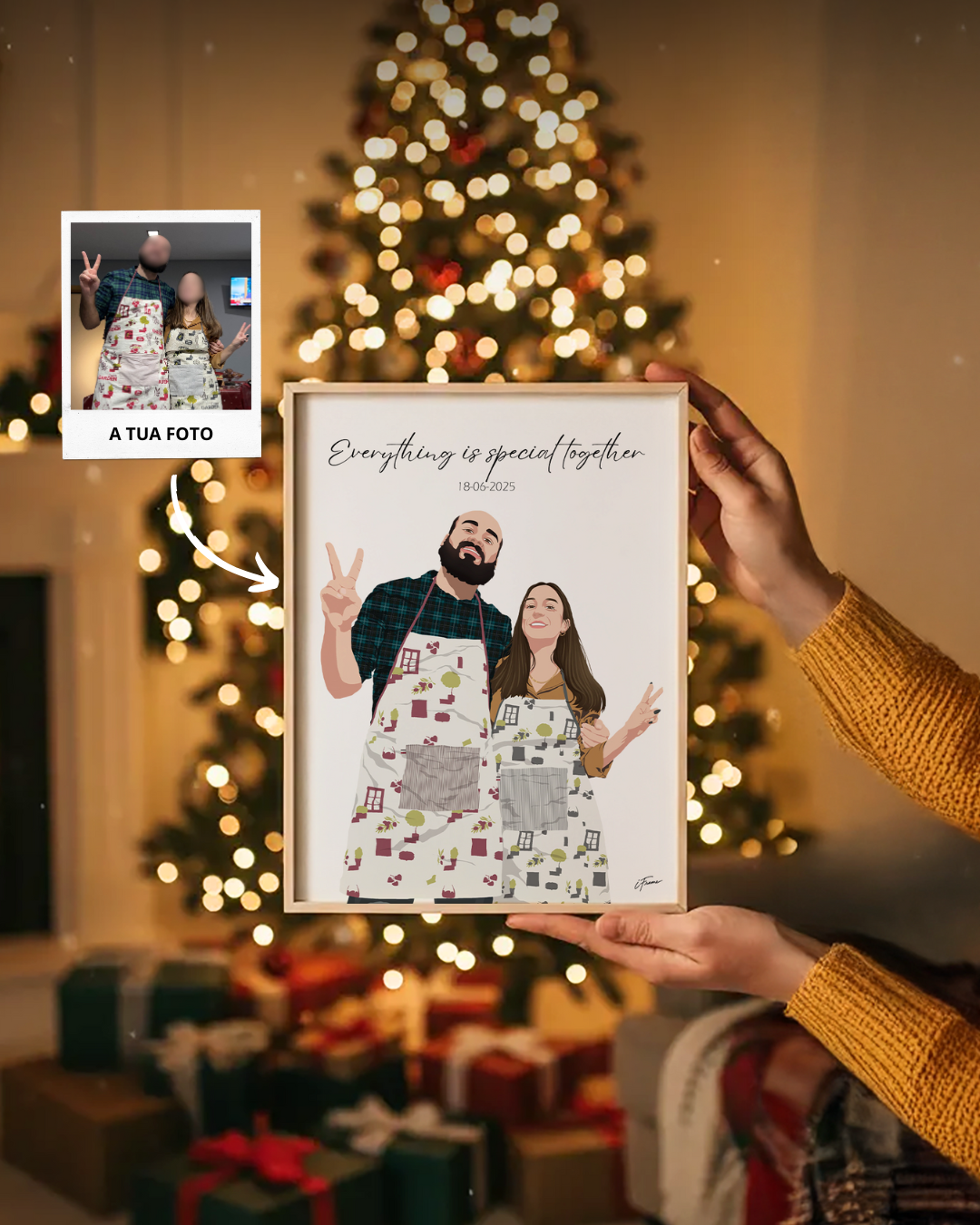 Cuadro Retrato Colorido