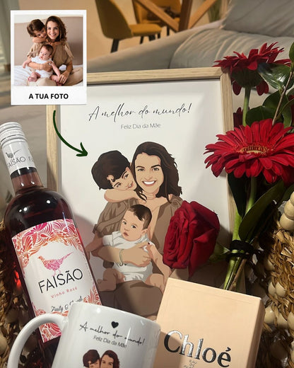 Cuadro Retrato Colorido