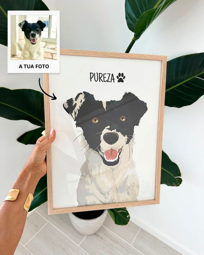 Quadro Retrato Colorido (1 Animal)