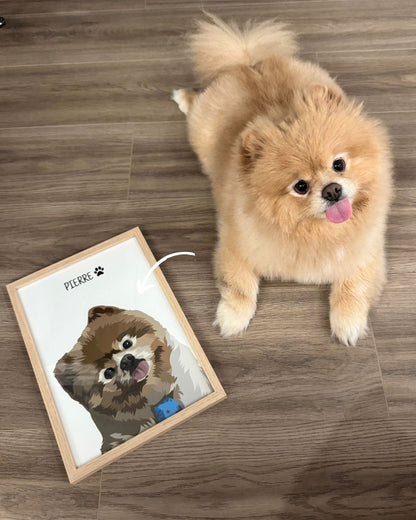 Quadro Retrato Colorido (1 Animal)