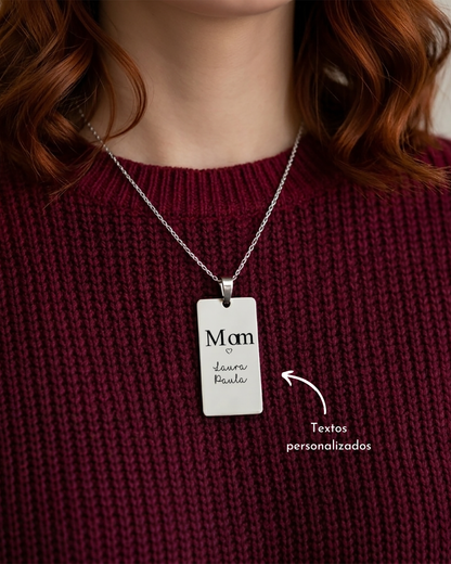 Collar Papá y Mamá c/ Nombres Personalizado