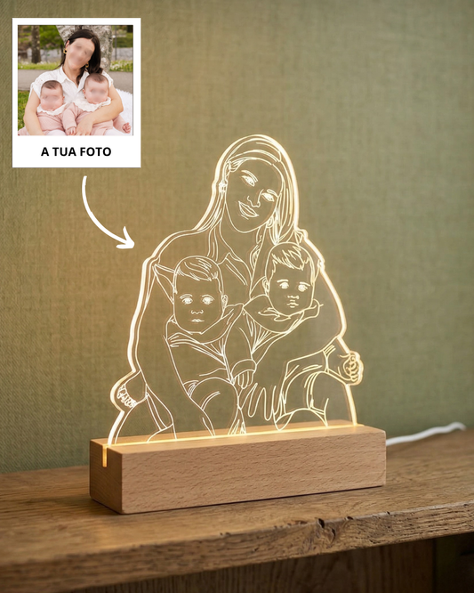 Custom Line Art Portrait Plaque