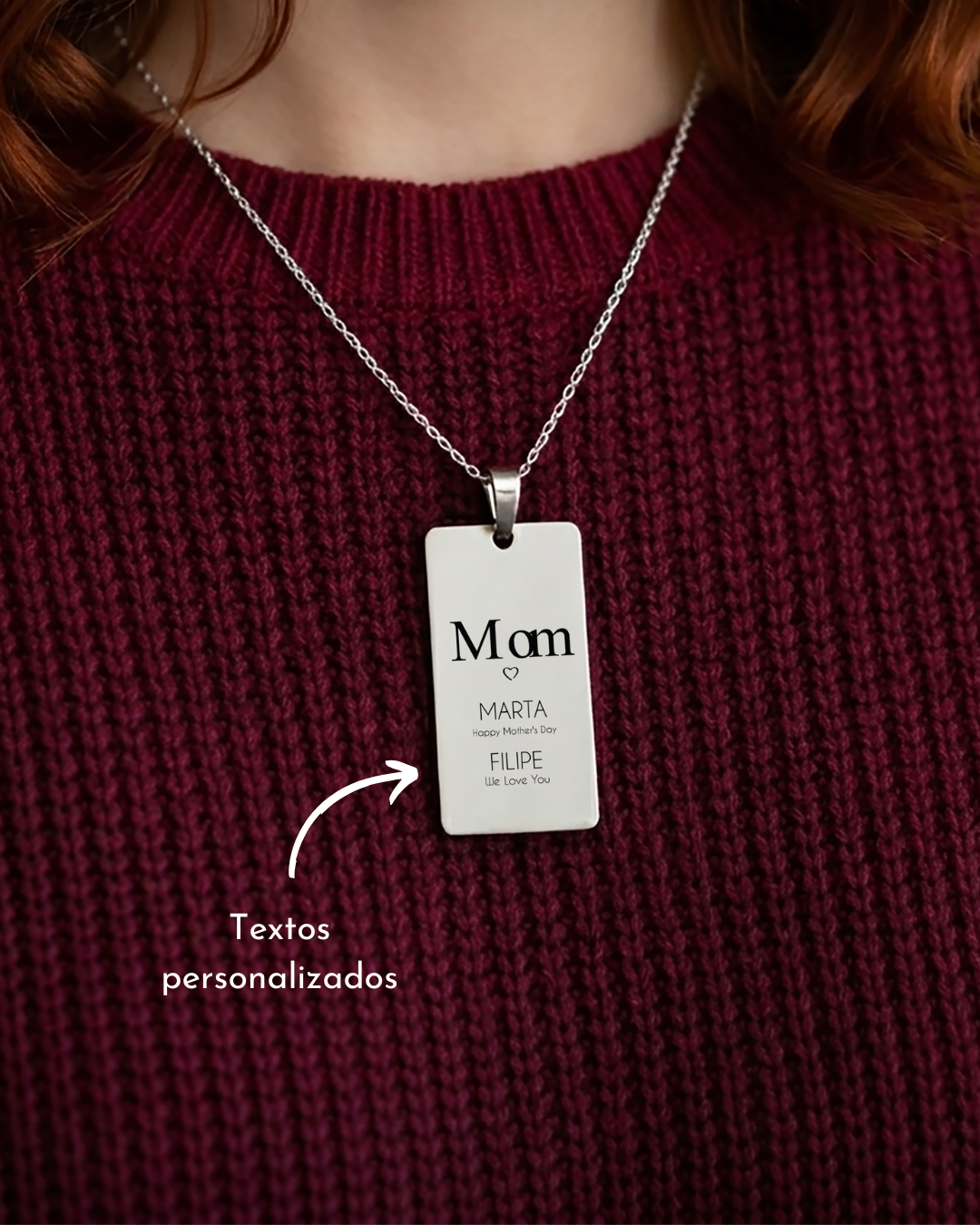 Colar Nascimento Personalizado para Pai/Mãe